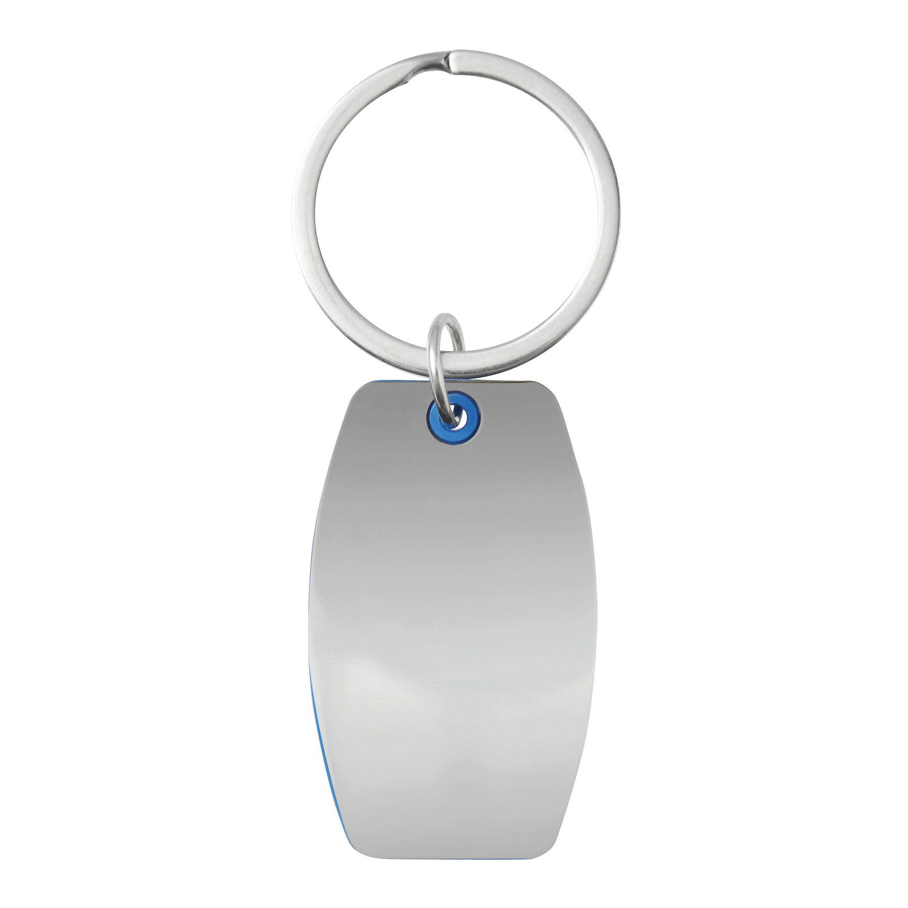 Schlüsselanhänger MIRROR, blau, silber