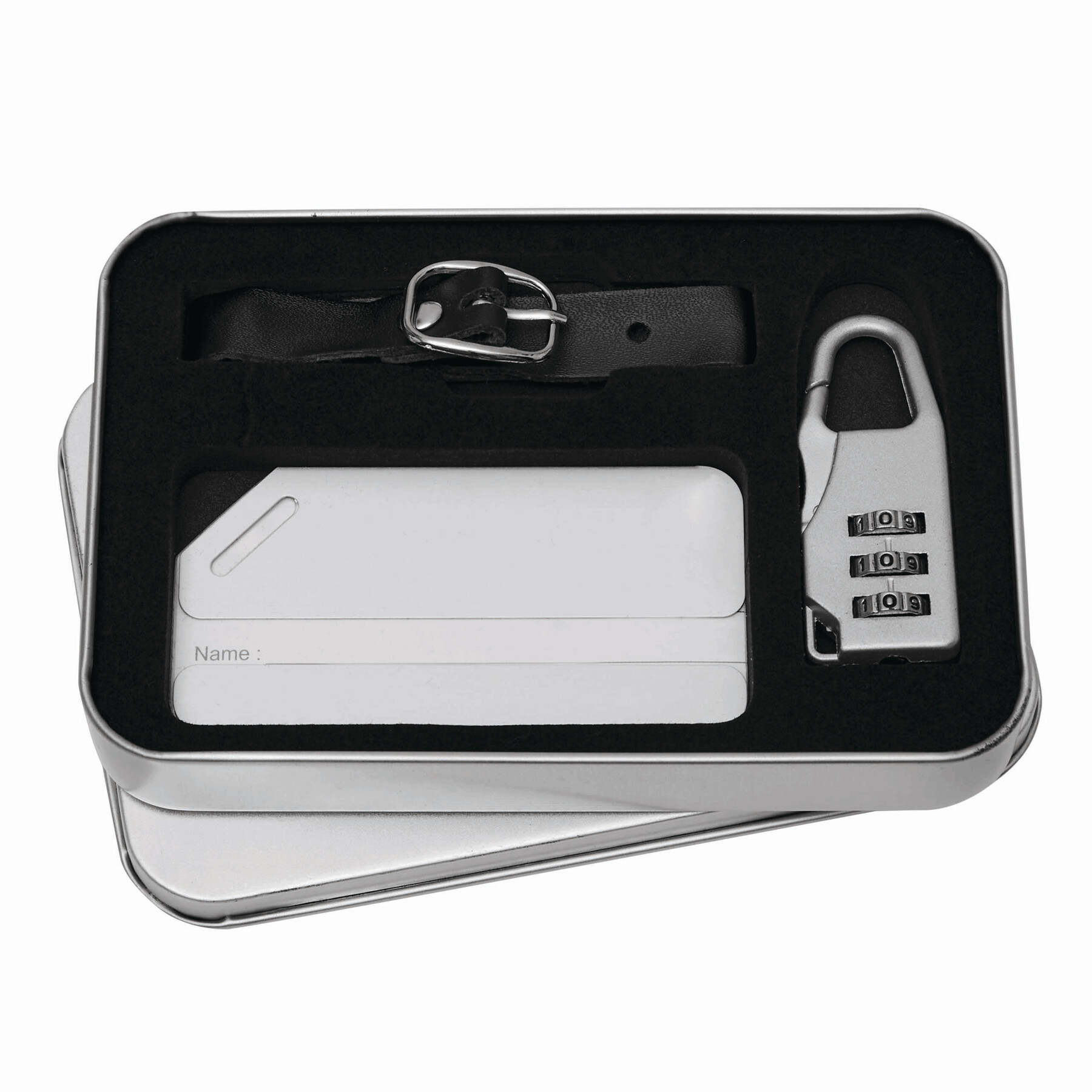 Gepäckanhänger-Set FAR AWAY, silber