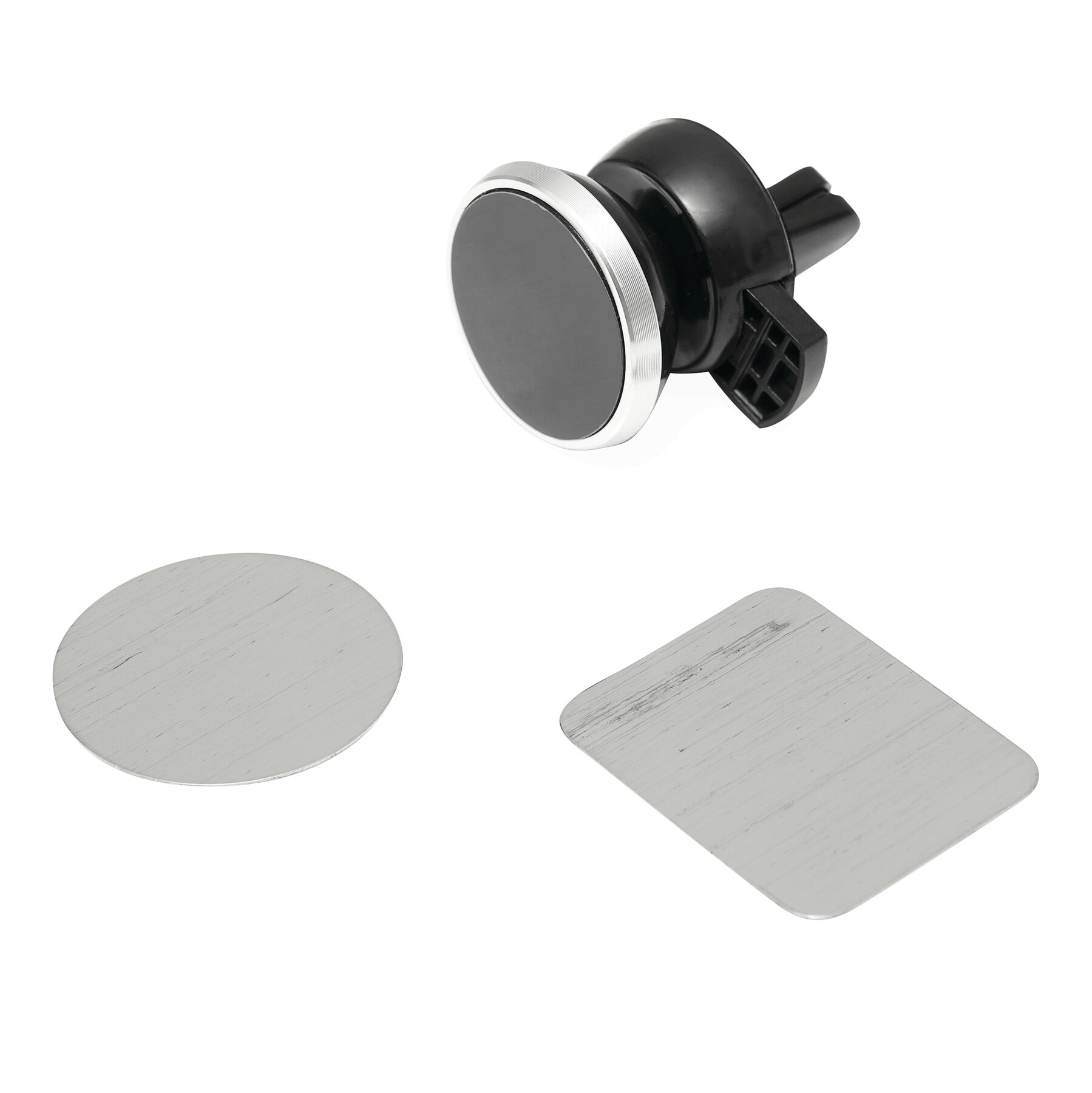 Magnet Telefonhalter FLUX, schwarz, silber