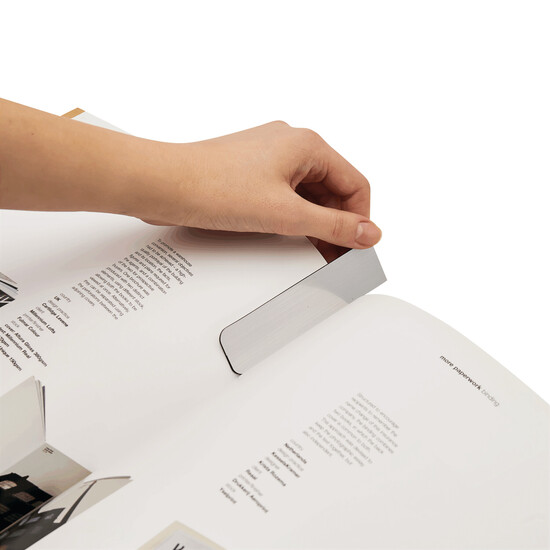 Magnet-Lesezeichen RESUME, silber