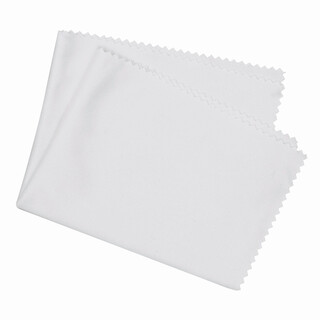 Mikrofaser-Brillenputztuch CLEAN UP, weiß