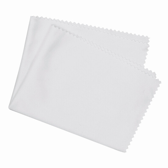 Mikrofaser-Brillenputztuch CLEAN UP, weiß
