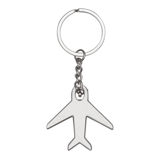 Schlüsselanhänger AIRCRAFT, silber