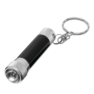 Schlüsselanhänger FLARE, schwarz, silber