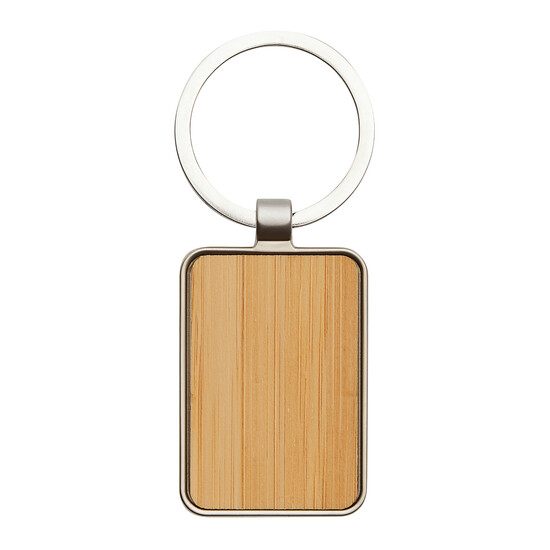 Schlüsselanhänger FIELD, braun, silber