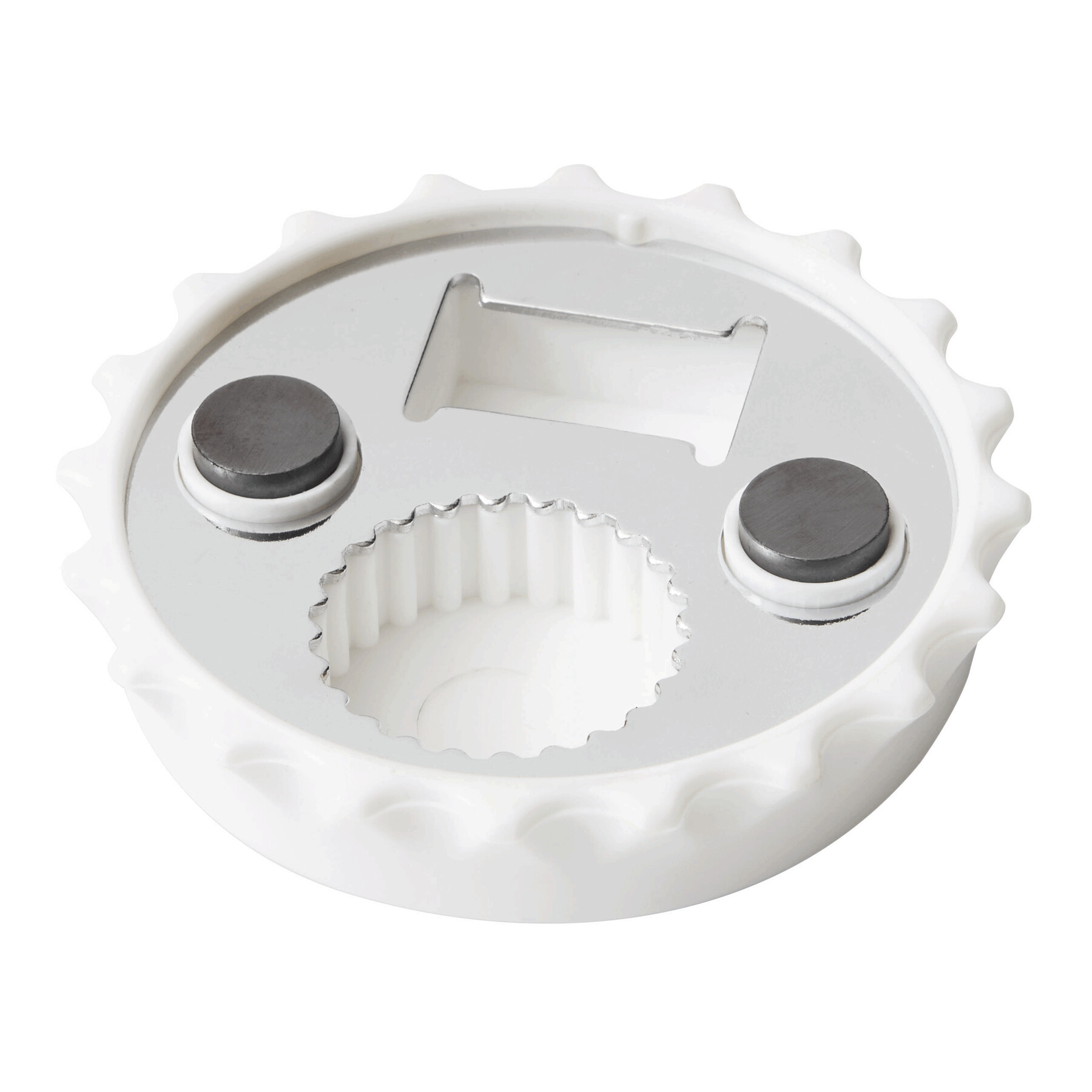 Flaschenöffner CROWNCAP, weiß