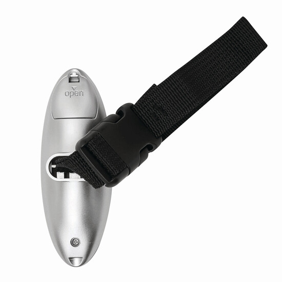 Digitale Kofferwaage LIFT OFF, schwarz, silber