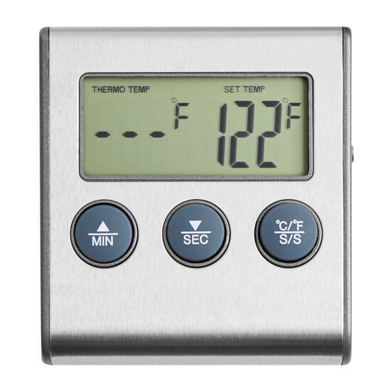 Kochthermometer GOURMET, grau, silber