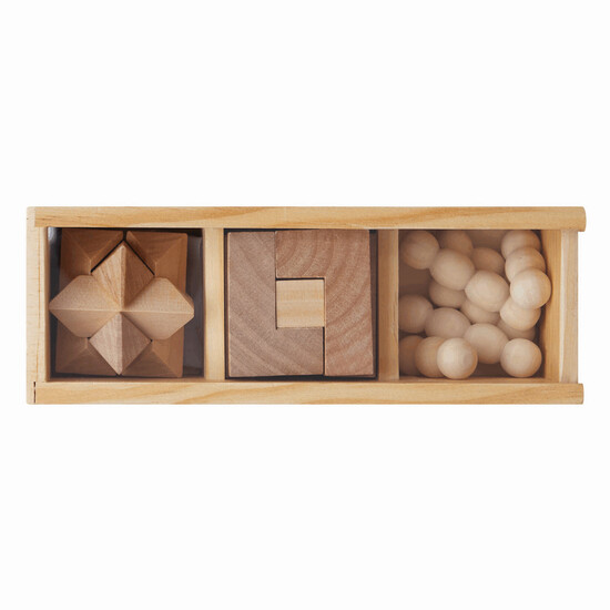 Geschicklichkeitsspiel-Set BRAIN POWER, braun