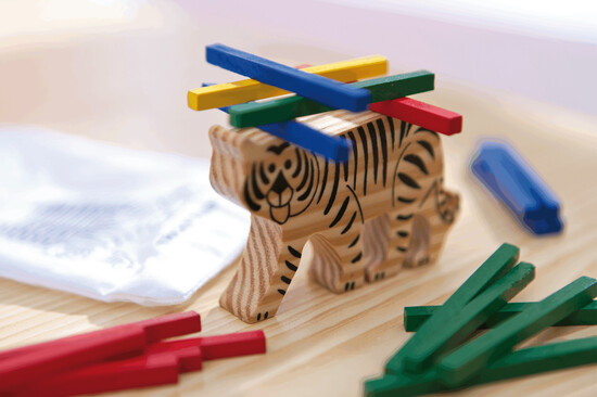 Geschicklichkeitsspiel TRICKY TIGER, beige