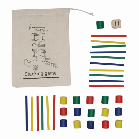 Geschicklichkeitsspiel STACKING, farbig