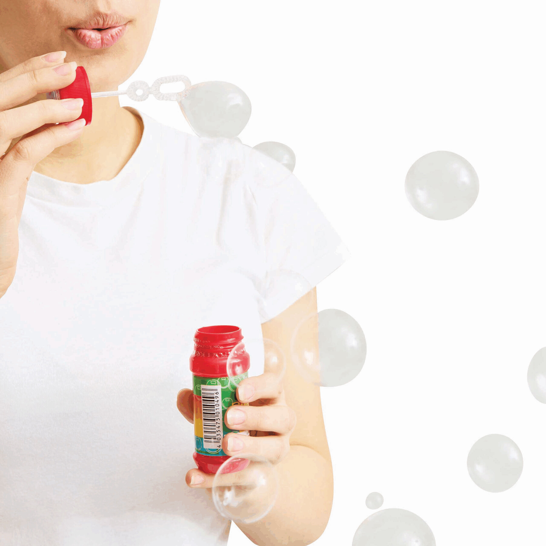 Seifenblasen AIR BUBBLE, 4 sortierte Farben, Preis pro Stück, blau, gelb, grün, rot