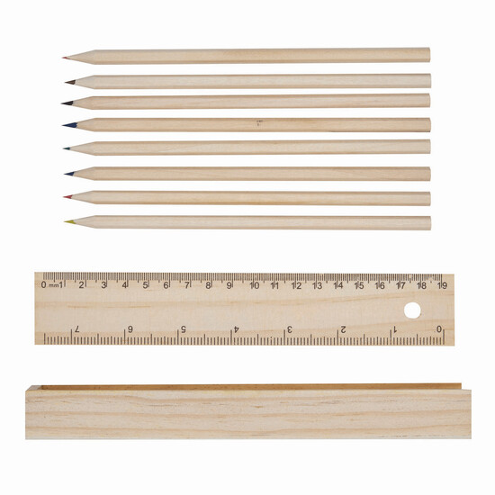 Naturholz-Buntstifte STRAIGHT, holz