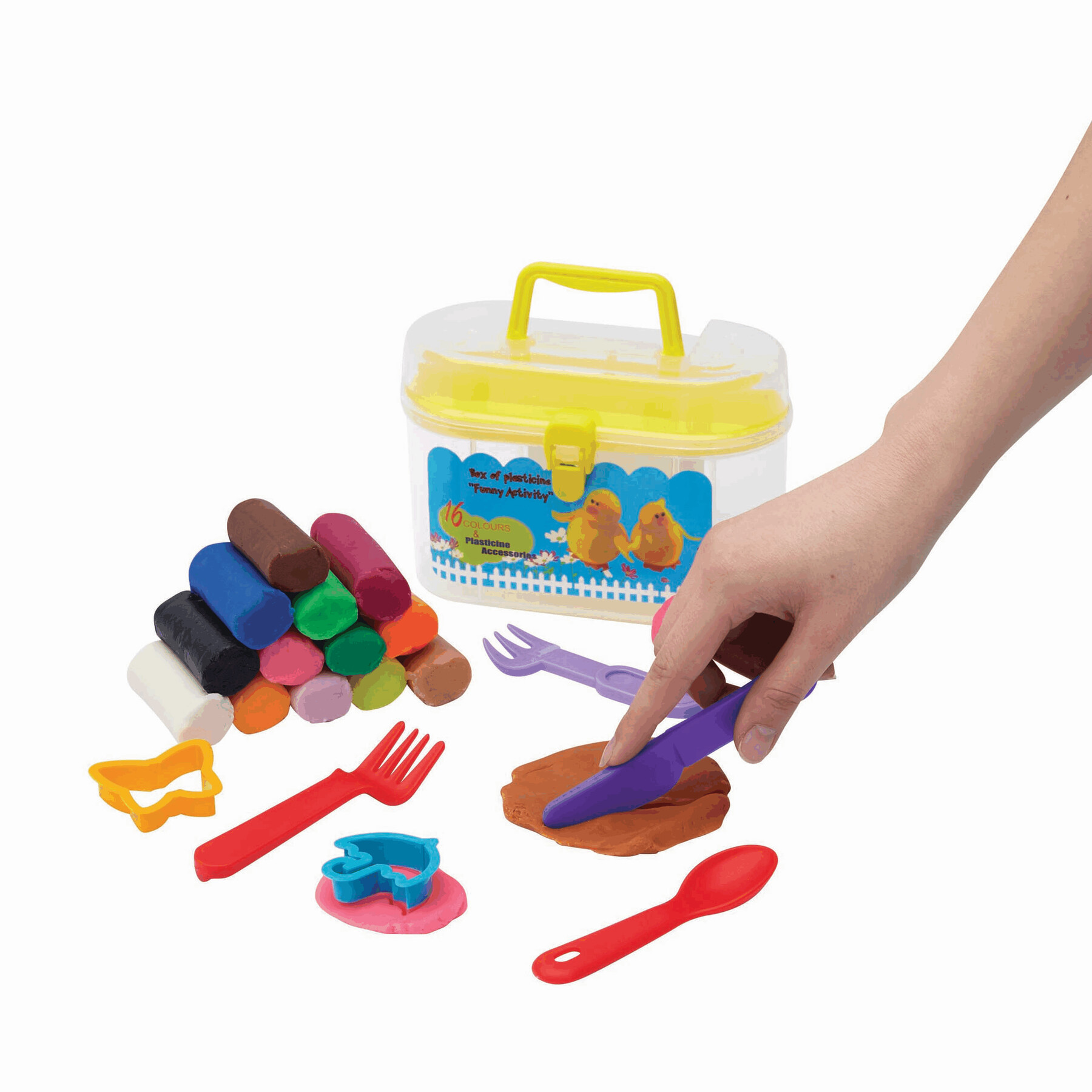 Knetköfferchen FUNNY ACTIVITY, bunt