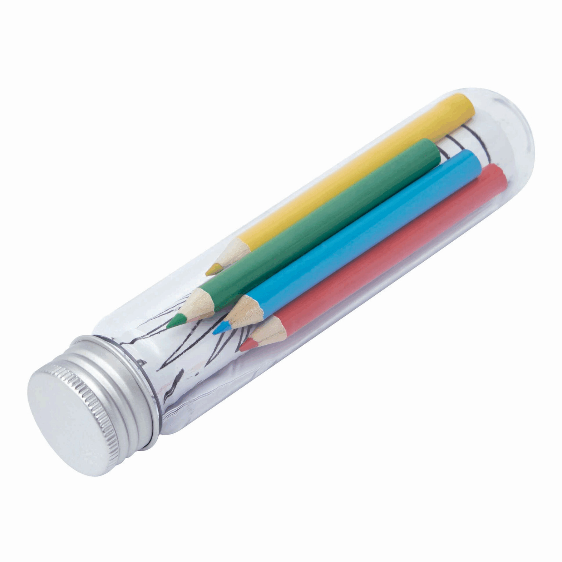 Malset TUBY, silber, transparent