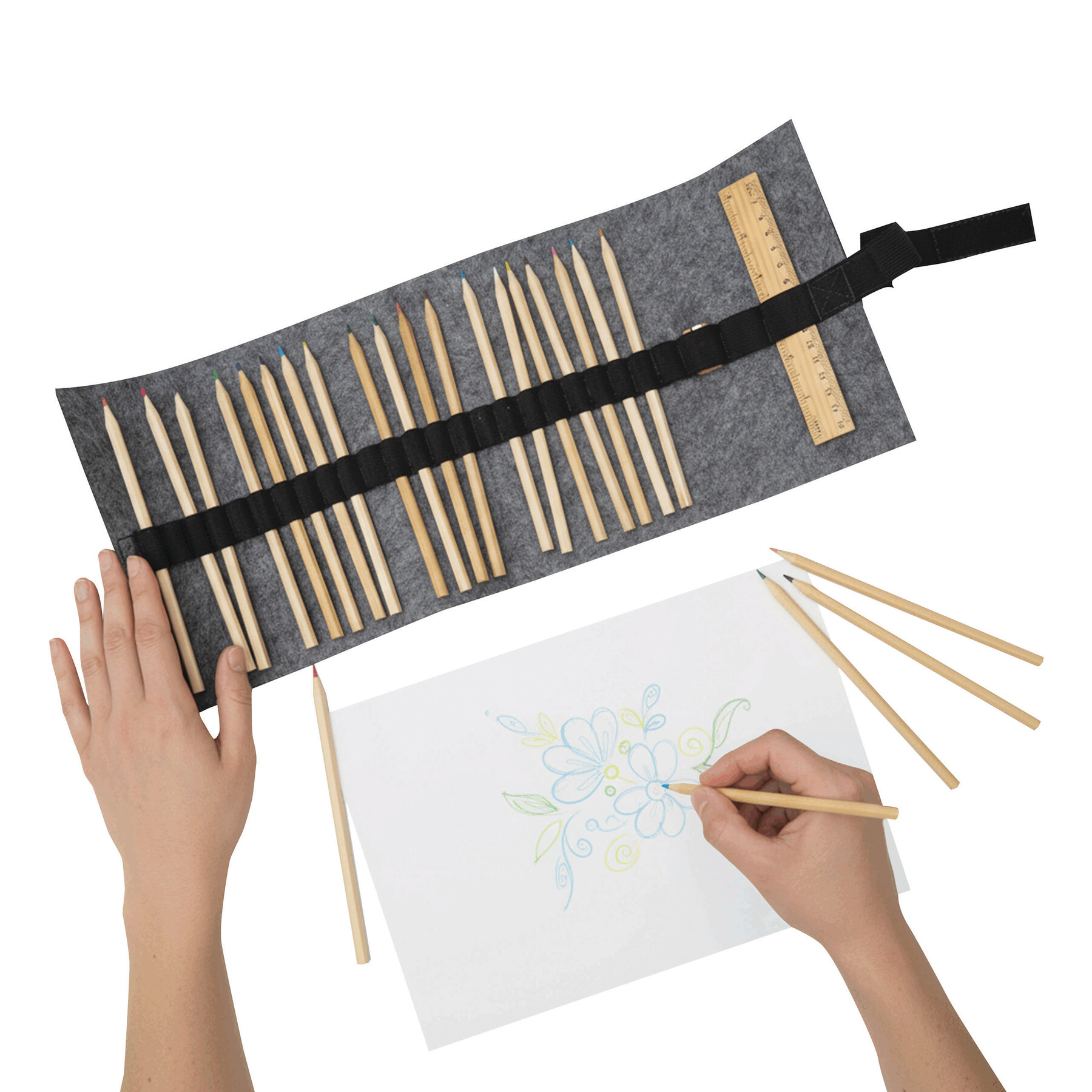 Stifterolle DRAWLINE, grau