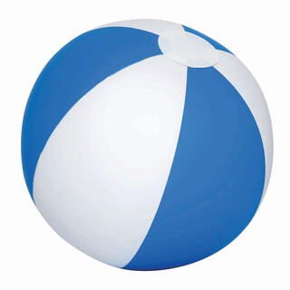 Aufblasbarer Strandball ATLANTIC, blau, weiß
