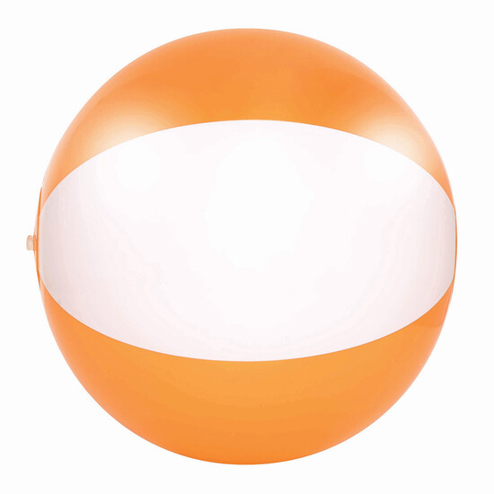 Aufblasbarer Strandball ATLANTIC SHINY, orange, weiß