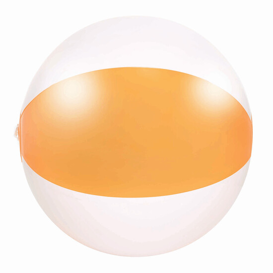 Aufblasbarer Strandball ATLANTIC SHINY, orange, weiß