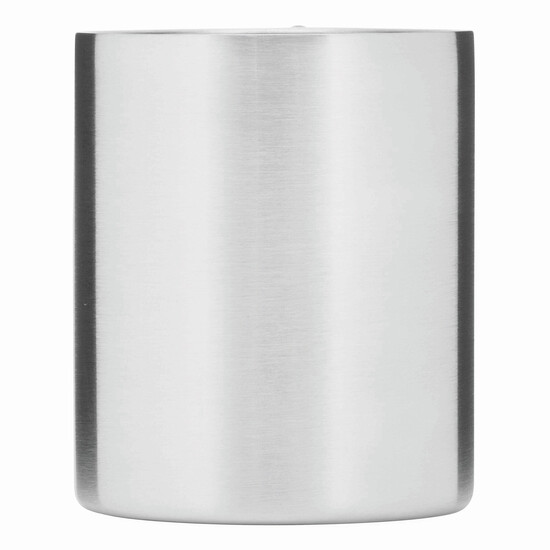 Edelstahl Becher HIKING DAY, rot, silber