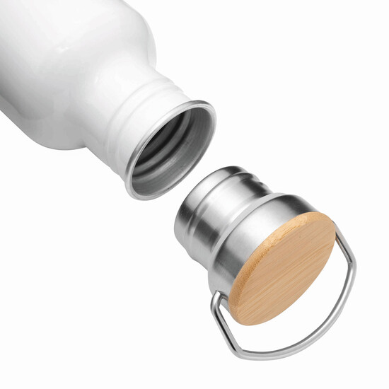 Aluminium Trinkflasche ECO TRANSIT, weiß