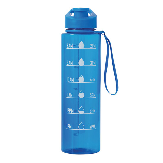Sport-Trinkflasche AQUA LEVEL, blau