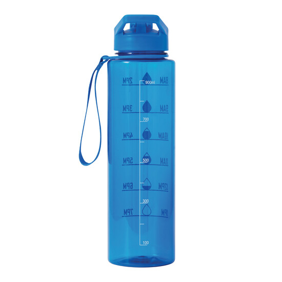 Sport-Trinkflasche AQUA LEVEL, blau