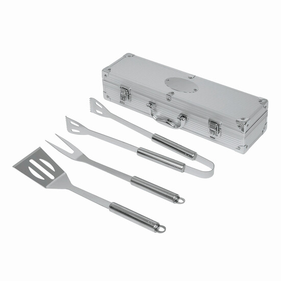 Edelstahl-Grillbesteck ROAST, silber
