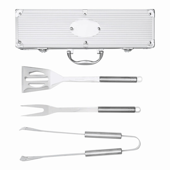 Edelstahl-Grillbesteck ROAST, silber