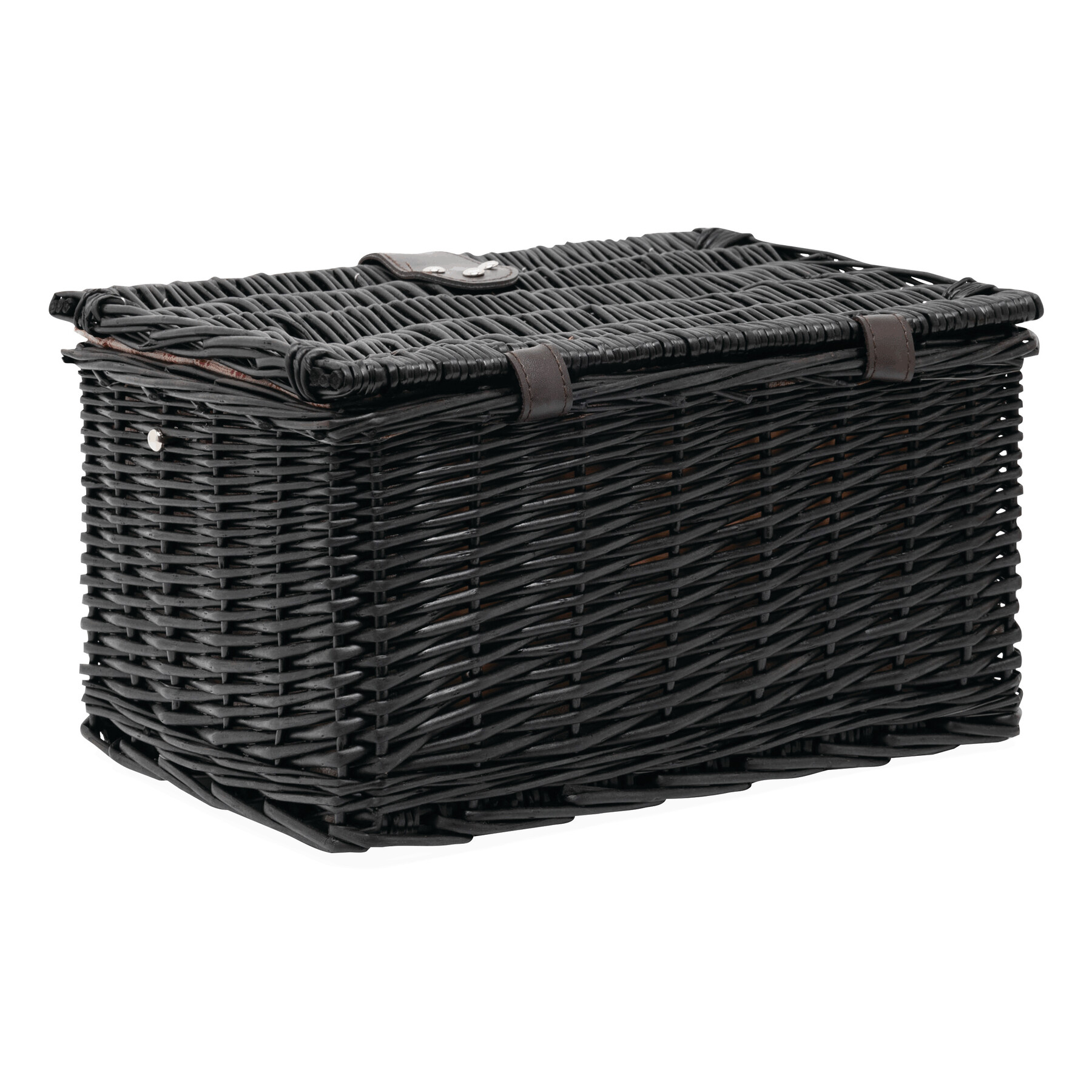 Weiden-Picknickkorb SUNSET PARK für 2 Personen, dunkelbraun