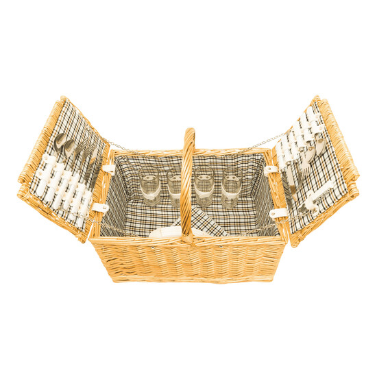 Weiden-Picknickkorb STANLEY PARK, braun