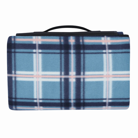 Picknickdecke OUTDOOR BREAK, blau, schwarz, weiß