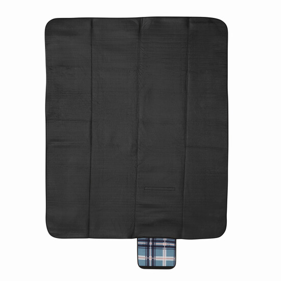 Picknickdecke OUTDOOR BREAK, blau, schwarz, weiß