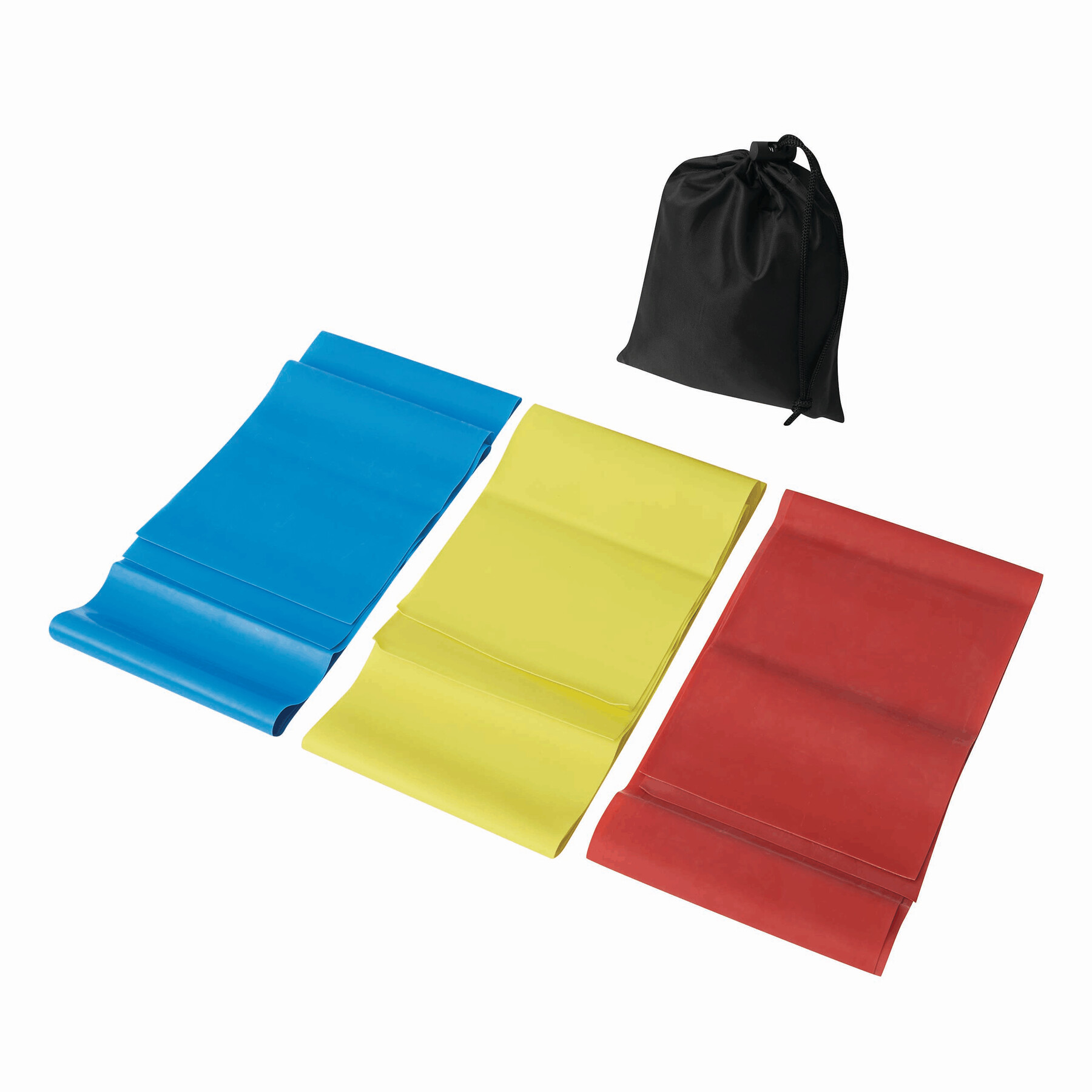 Fitnessbänder-Set GYM HERO, blau, gelb, rot, schwarz