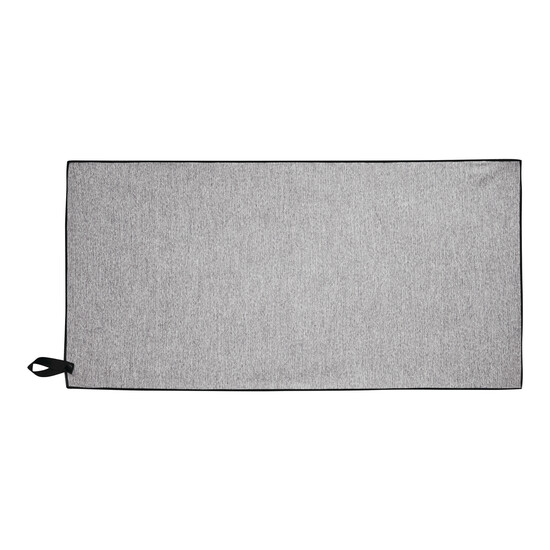 Mikrofaser Sporthandtuch SPORTY, grau, schwarz