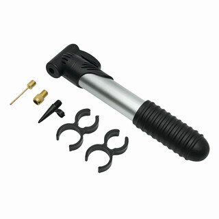 Fahrradluftpumpe AIRFLOW, schwarz, silber