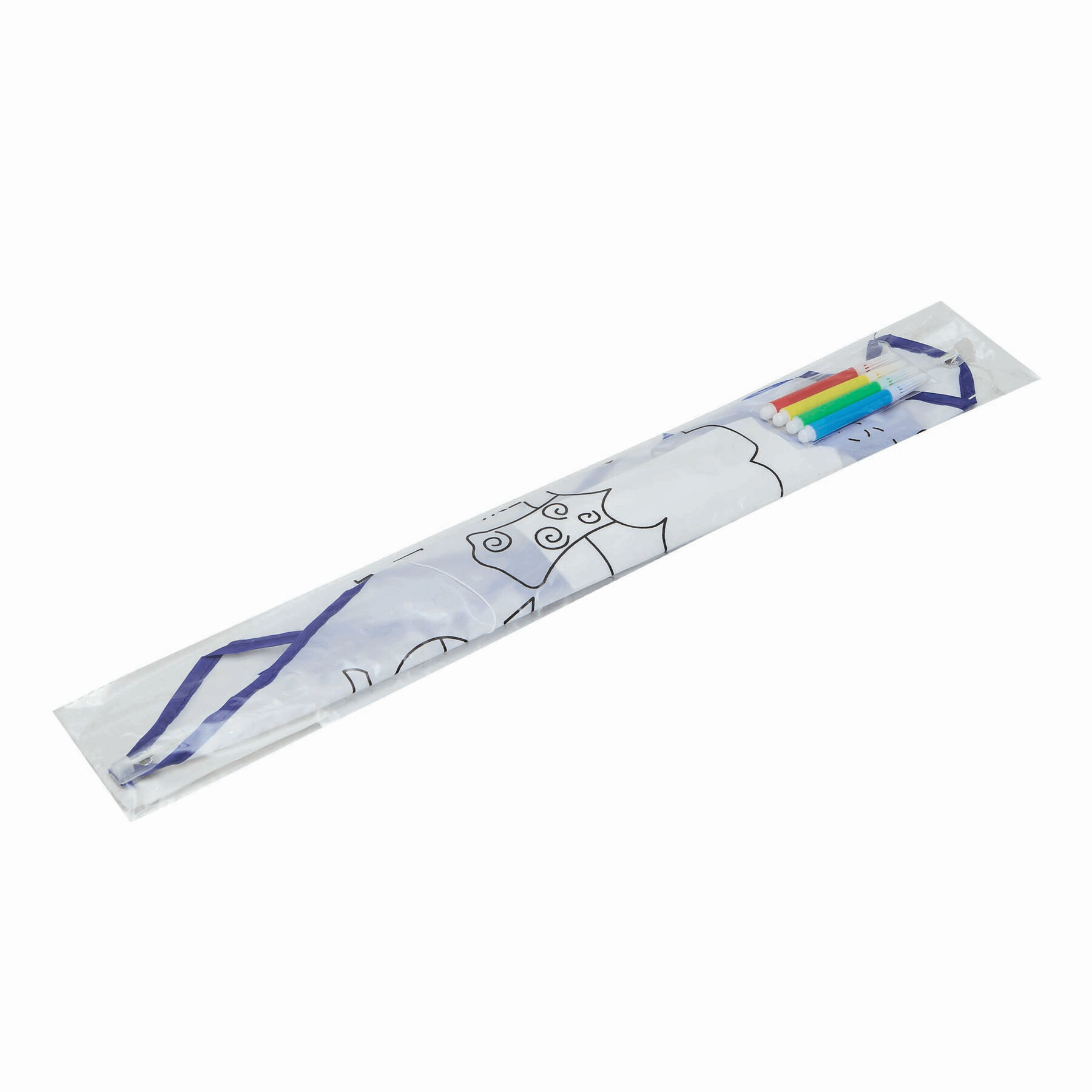 Drachen zum Bemalen ARTISTIC, blau, weiß