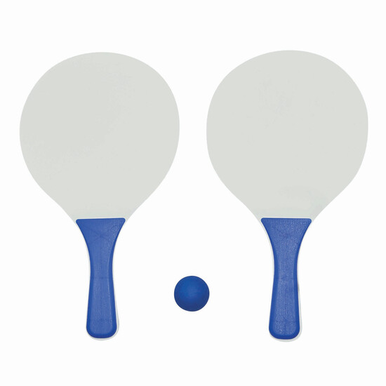 Beachball-Set SUMMER FEELING, blau, weiß