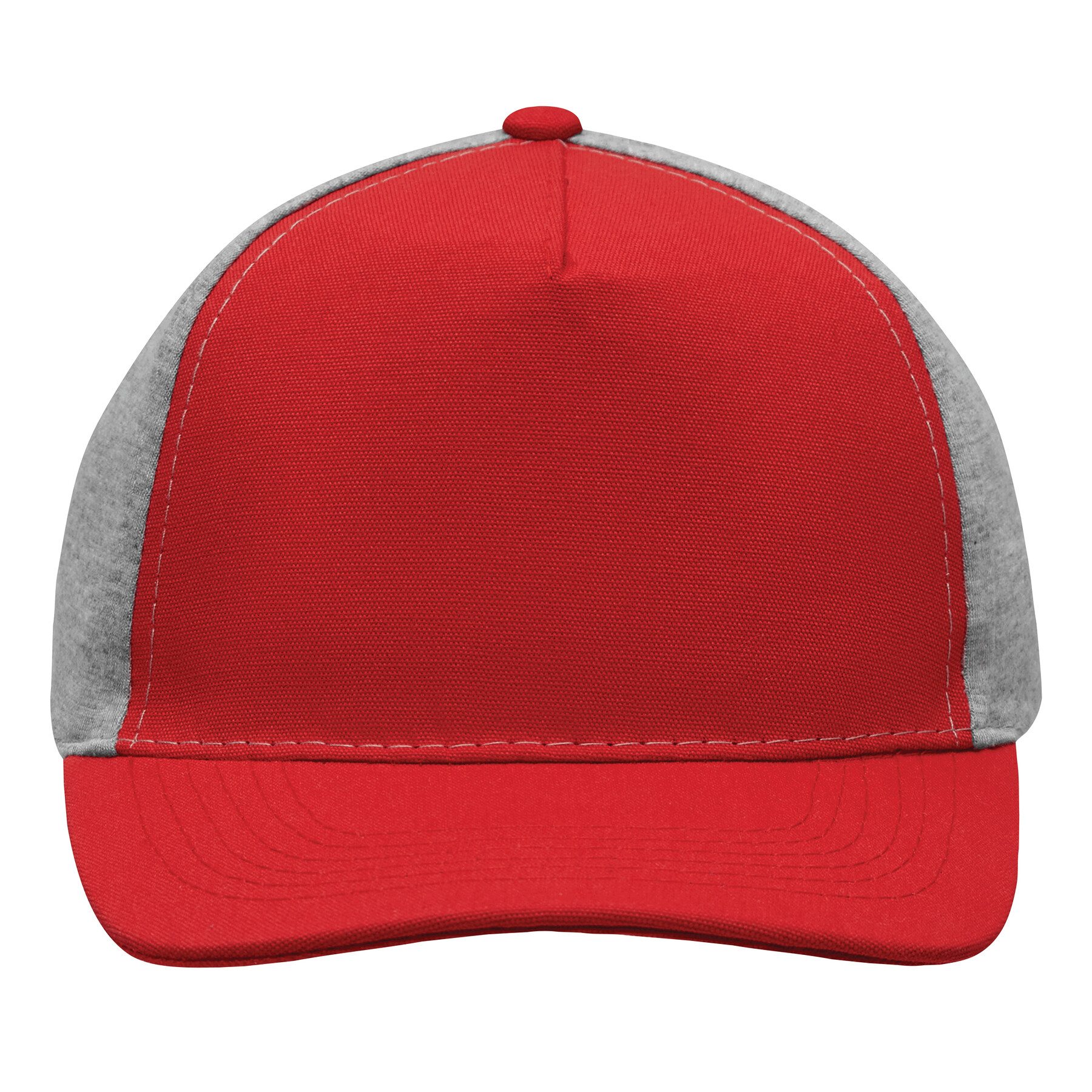5-Panel-Baseball-Cap UP TO DATE, grau, rot