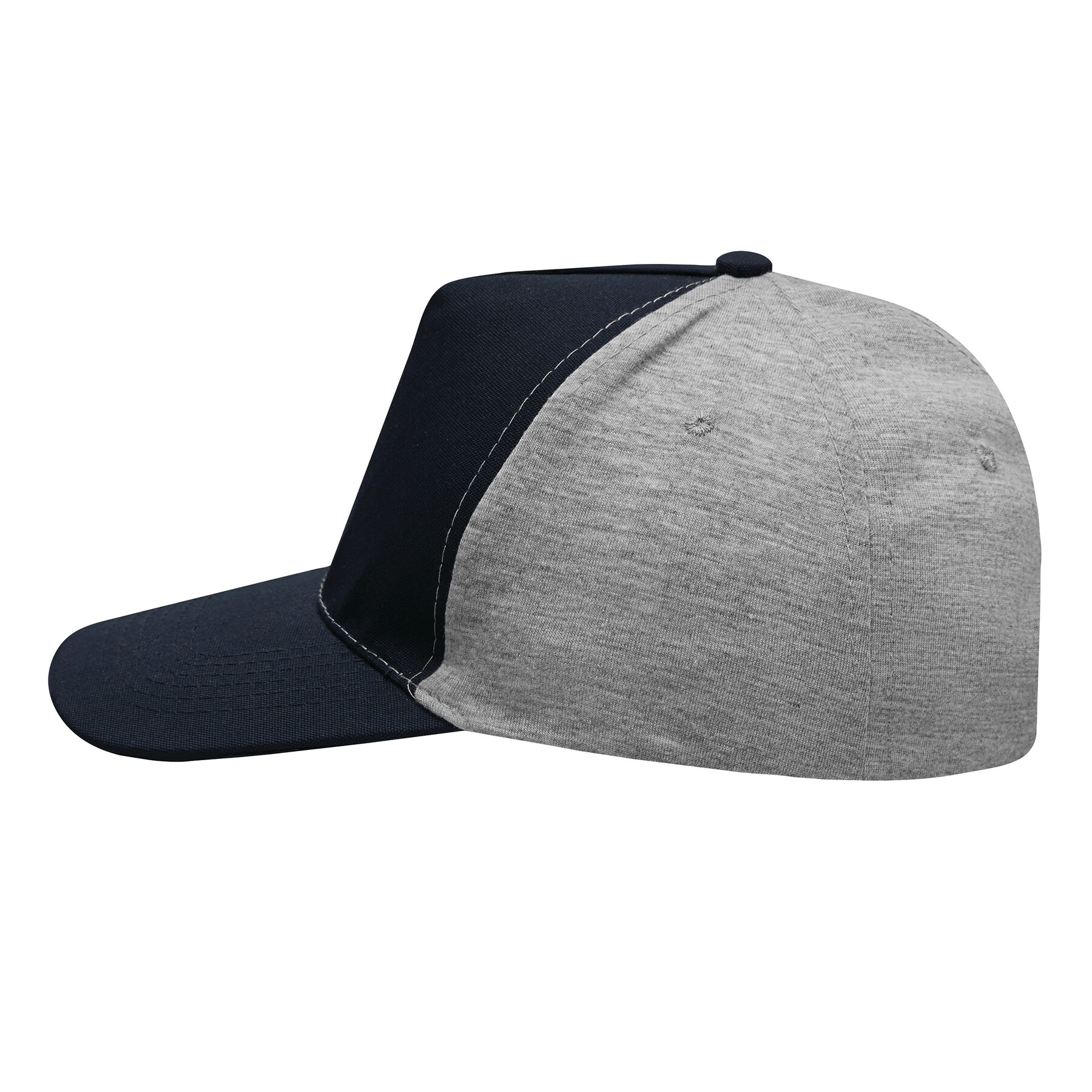 5-Panel-Baseball-Cap UP TO DATE, dunkelblau, grau