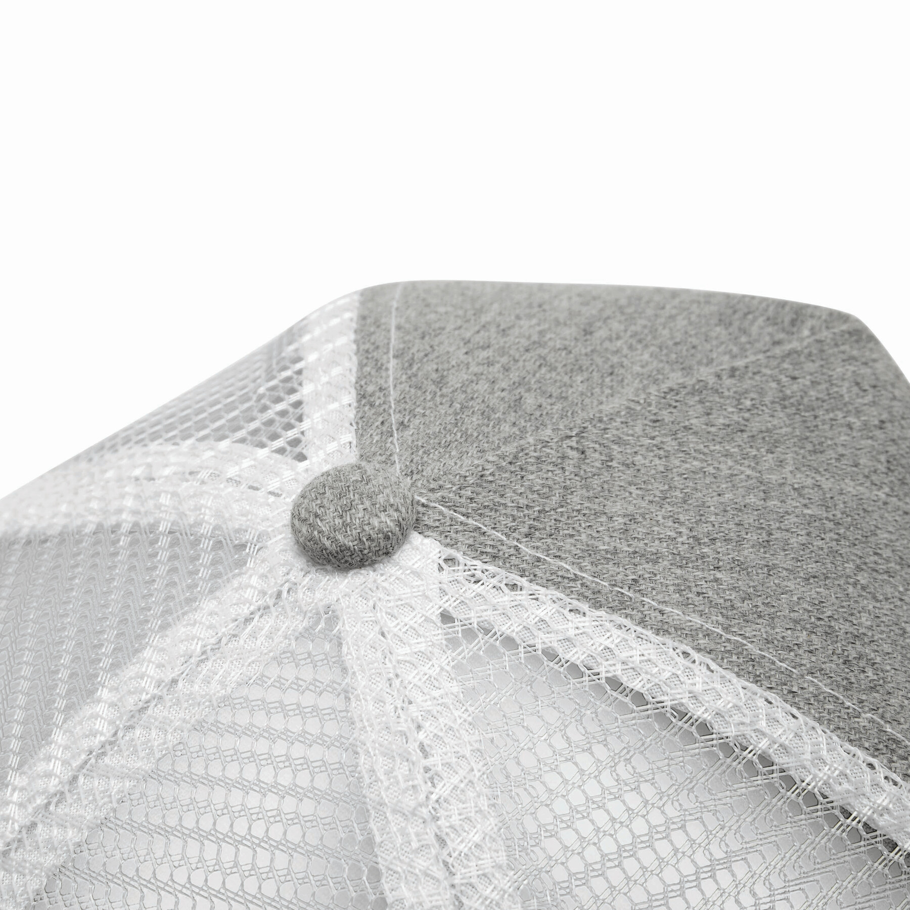 5-Panel-Cap CASUAL FIT, grau, weiß