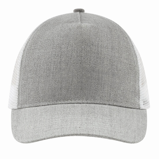 5-Panel-Cap CASUAL FIT, grau, weiß