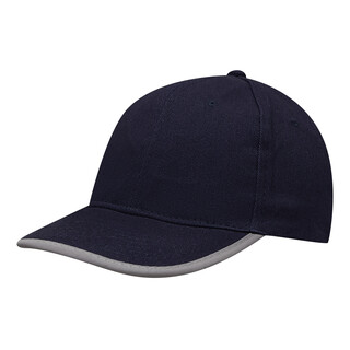 6-panel-Cap DETECTION, blau