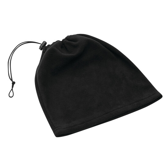 Fleece-Schalmütze VARIOUS, schwarz