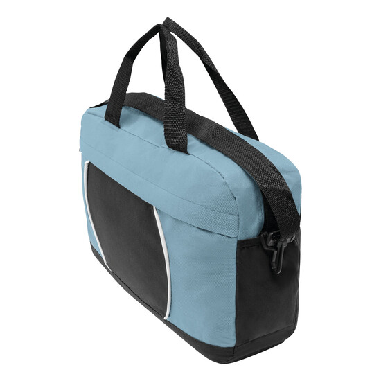 Dokumententasche PI, hellblau, schwarz