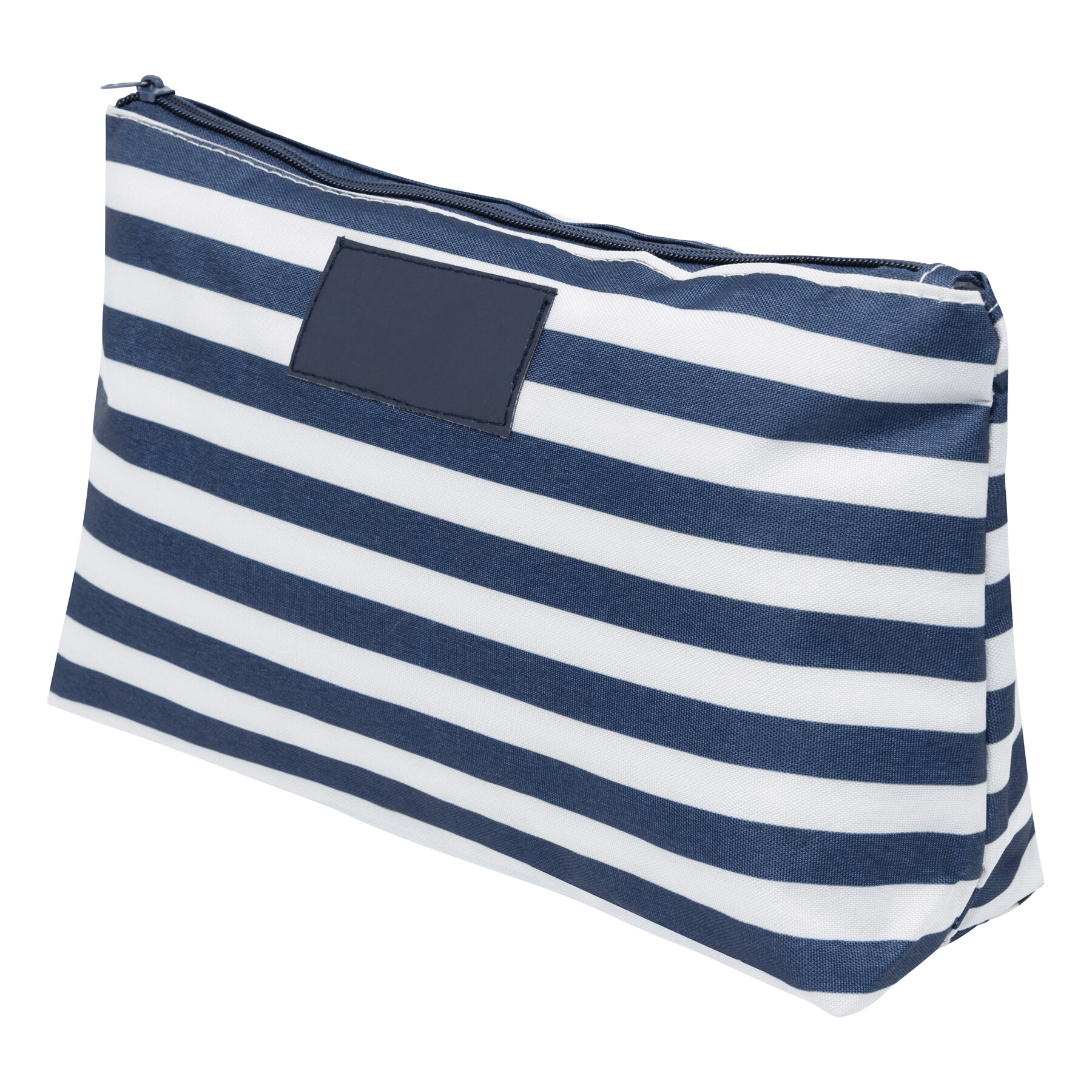 Kulturbeutel STRIPY, blau, weiß