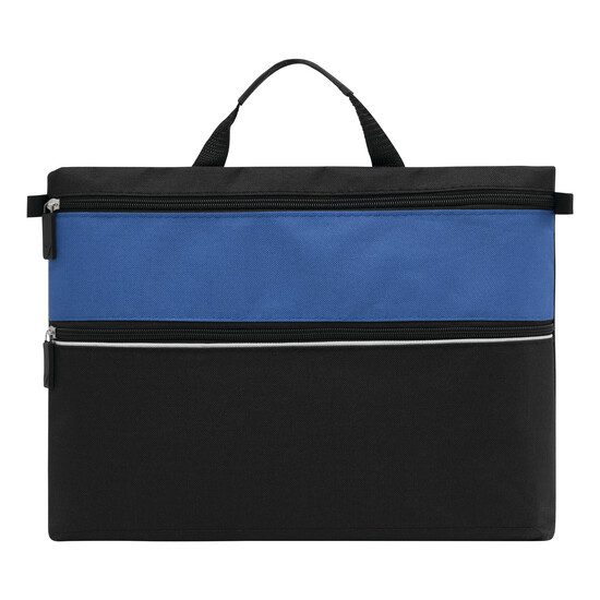 Dokumententasche FILE, blau, schwarz