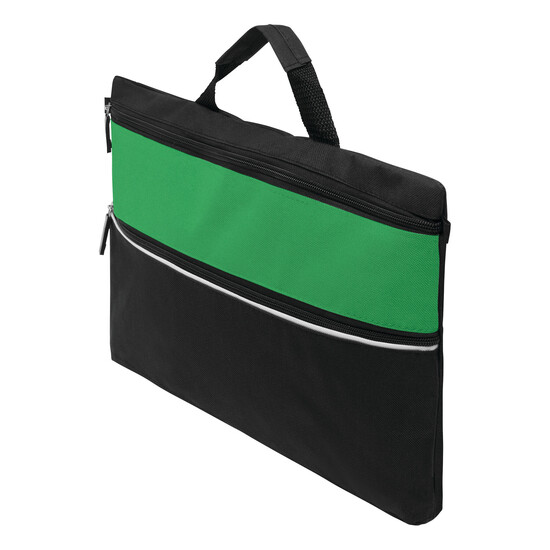 Dokumententasche FILE, grün, schwarz