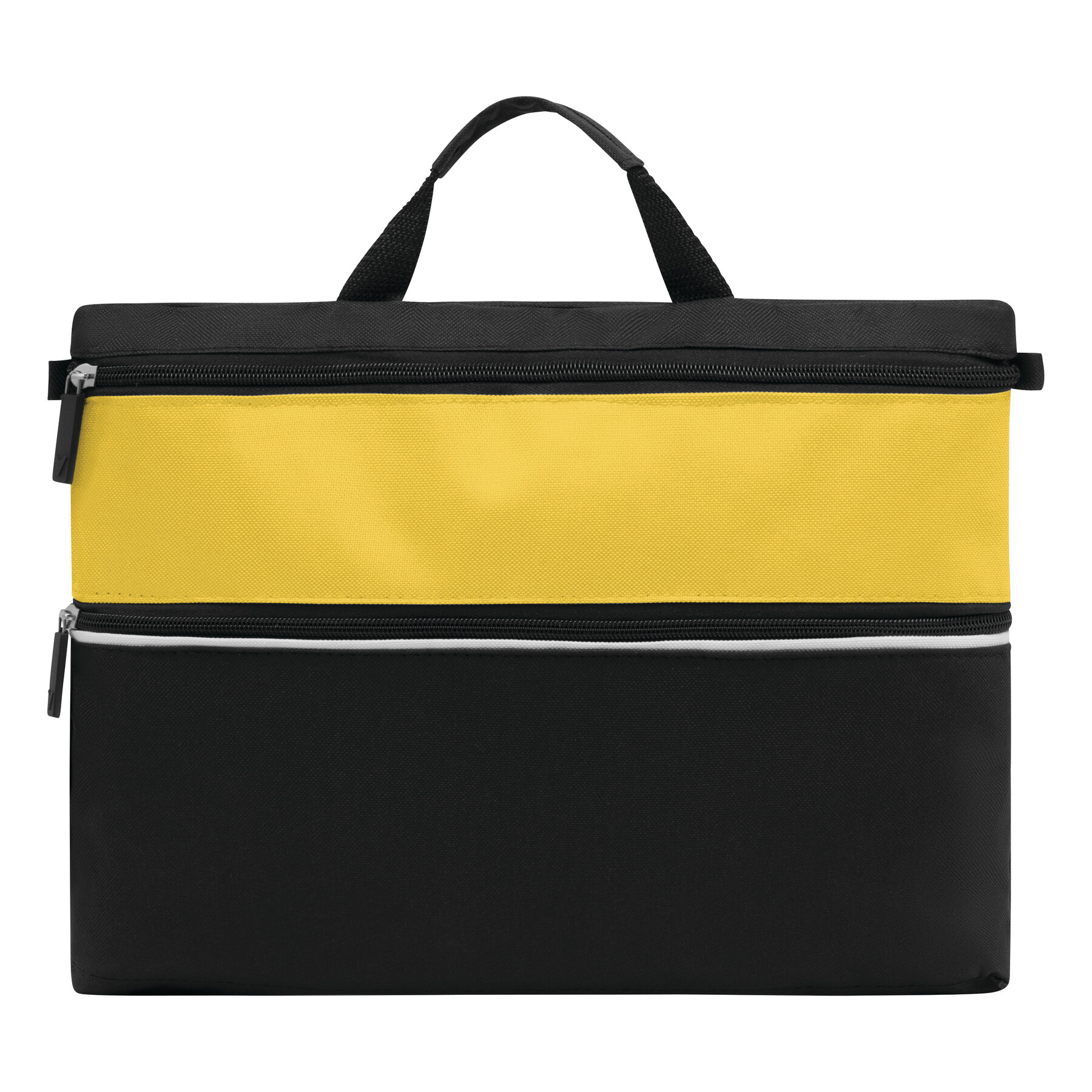 Dokumententasche FILE, gelb, schwarz