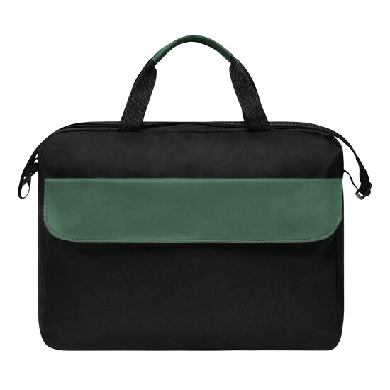 Dokumententasche BRISTOL, dunkelgrün, schwarz